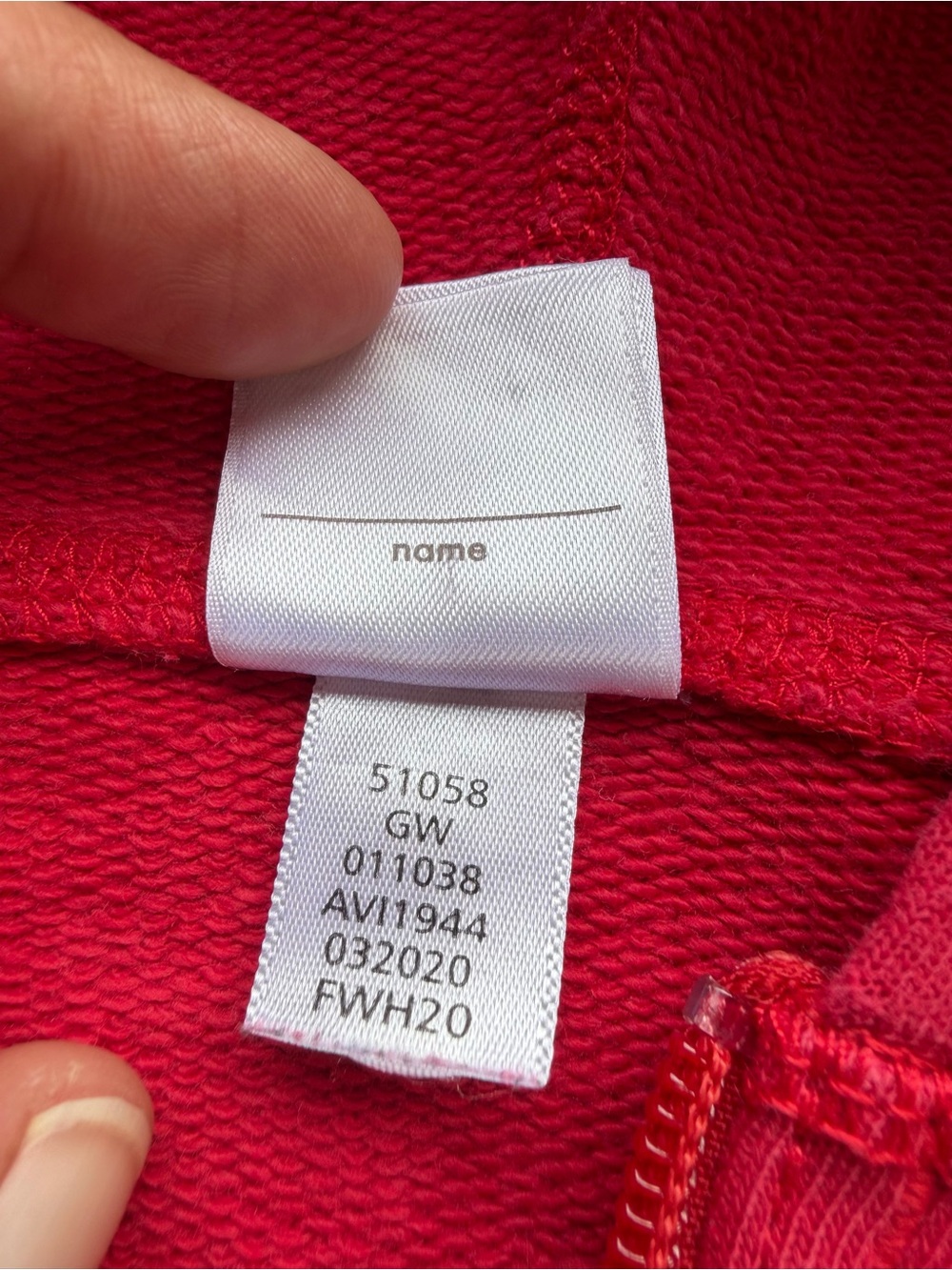 Hanna Andersson Classic Red Zip Up Hoodie Sweatshirt 110 US 5 Boy Girl Unisex - Picture 5 of 5